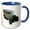 Blue/White, variant on 3drose, Classic Green Woody Delivery Truck, 11oz Mug