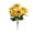 Yellow, variant on Large Bundle Artificial Vintage Sunflower Chrysanthemum Bouquet, Faux Silk Flower Arrangement, Weather Resistant Centerpiece for Indoor Outdoor Patio Porch Garden Home Table Decor, Brown