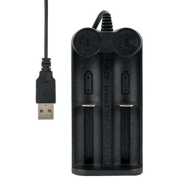 2 Slots Batteries Charger Usb Cable Charger For 700 Li Ion Rechargeable Batteries Walmart Com Walmart Com