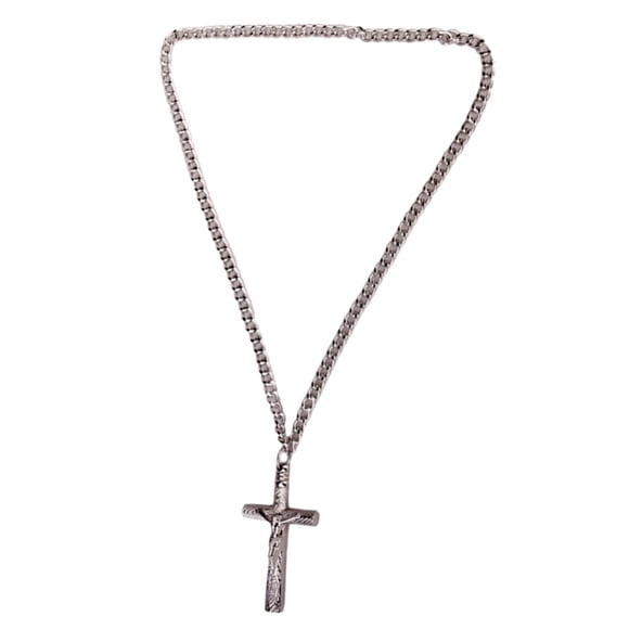 ZLight Cross Drum Key Chain Necklace Jesus Crucifix Essential Gift For Drum Lovers Long Chain Accessory