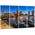 thumbnail image 2 of Design Art - Boston Skyline at Dusk, 2 of 3