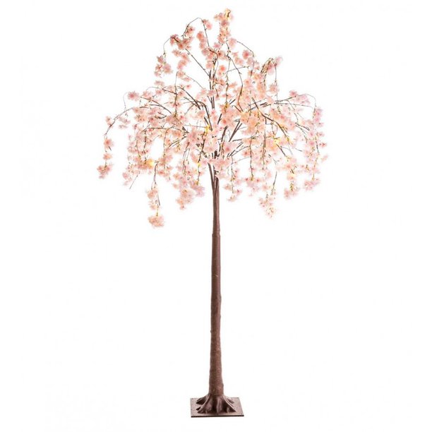 Large Lighted Faux Weeping Cherry Tree 6 H Walmart Com
