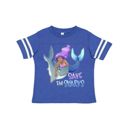 

Inktastic Save the Sharks- Mermaid Gift Toddler Boy or Toddler Girl T-Shirt