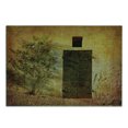thumbnail image 3 of Rustic Cutting Board, Historical Italian Door of Stone House Mediterranean Picturesque Heritage, Decorative Tempered Glass Cutting and Serving Board, Small Size, Amber Brown, by Ambesonne, 3 of 5