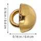 thumbnail image 2 of CRILSTYLEO 50Ud Botones Pequeños De Metal Dorado Con Forma De Champiñón Para Ropa Y Manualidades, 2 of 6