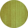 thumbnail image 1 of Ahgly Company Indoor Round Abstract Turquoise Blue Contemporary Area Rugs, 4' Round, 1 of 4