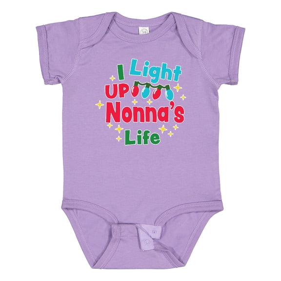 Inktastic Christmas I Light up Nonna's Life Boys or Girls Baby Bodysuit