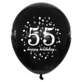 thumbnail image 3 of Globos SHUNTAI 55.º cumpleaños negro y dorado, 15 piezas, 30 cm, 3 of 7