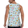 thumbnail image 6 of Rocae Rabbit Burger Coffee for Men's Workout Tank Top Men's Running Tank Top Dry Fit Athletic Workout Tank TopsSmall, 6 of 9