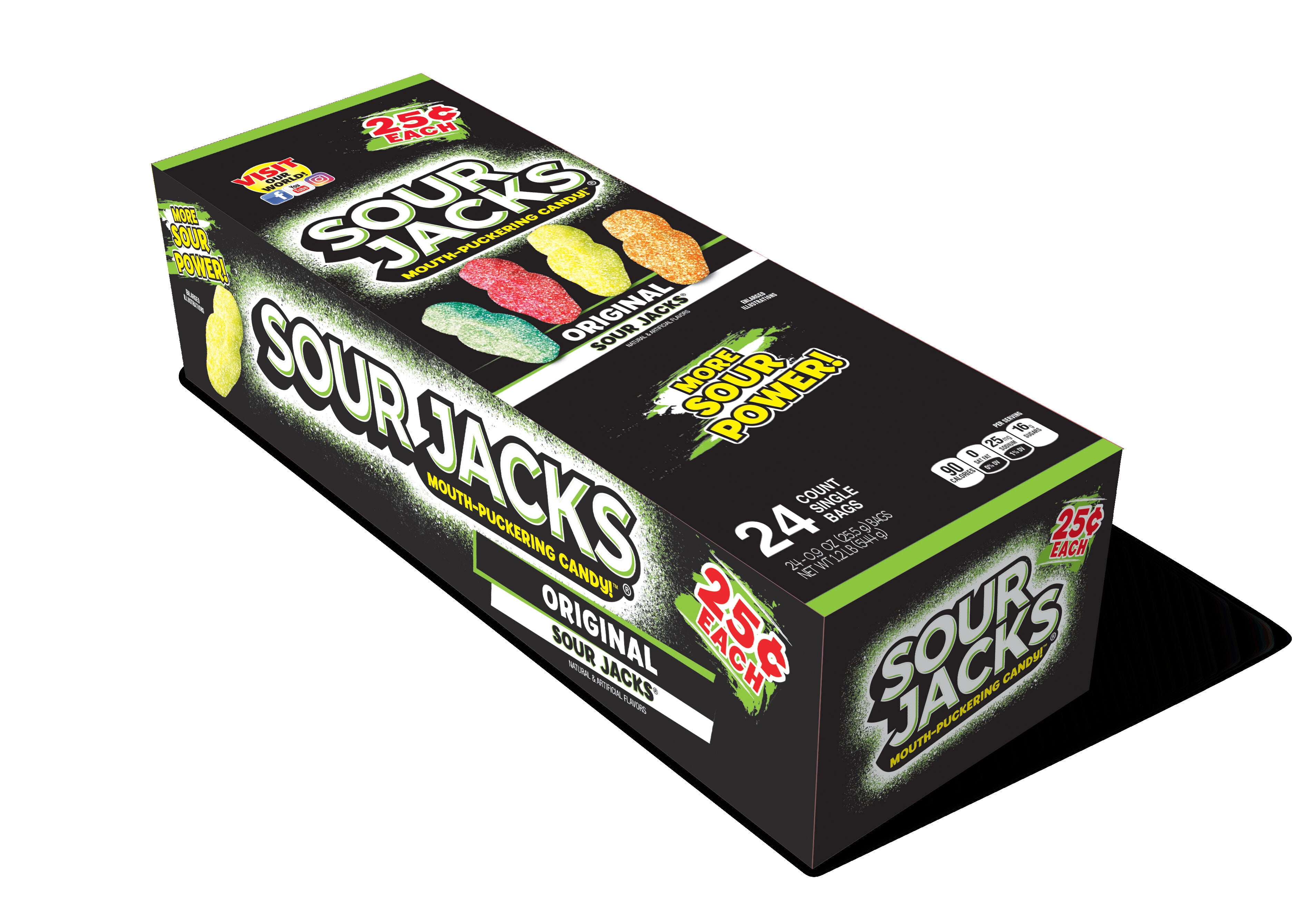 Sour Jacks® Original MouthPuckering Candy 240.9 oz. Bags Walmart