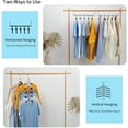 thumbnail image 2 of Nature Smile 4 Pack 5 in 1 Anti Slip Clothes Hangers,Space Saver Magic Metal Hangers,Multi Layers Wardrobe Clothes Rack,Heavy Duty Metal Blouse Hanger Closet Storage Organizer, 2 of 7