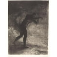 thumbnail image 3 of Odilon Redon 11x14 Black Modern Framed Museum Art Print Titled - And Man Appeared, Questioning the Ground He Comes Out and Who Attracts Him, He Fell for the Way Around (1883), 3 of 5