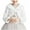 #132-White, variant on Favoffer Girls Warm Shawl Cape Winter Crewneck Long Sleeve Short Soft Fleece-Like Solid Color Coat Daily Wear/School/Party/Holiday 1-16Y