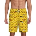 thumbnail image 1 of Balery Funny Ducks Pantalones cortos de pijama de punto de algodón para hombre con cinturilla y bolsillos-4X-Large, 1 of 6