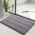 thumbnail image 2 of AZXY Bath Mats for Bathroom Floor,Washable Bathroom Rug,Plush Bathroom Mats,Absorbent Non Slip Bath Rugs Clearance, 2 of 7