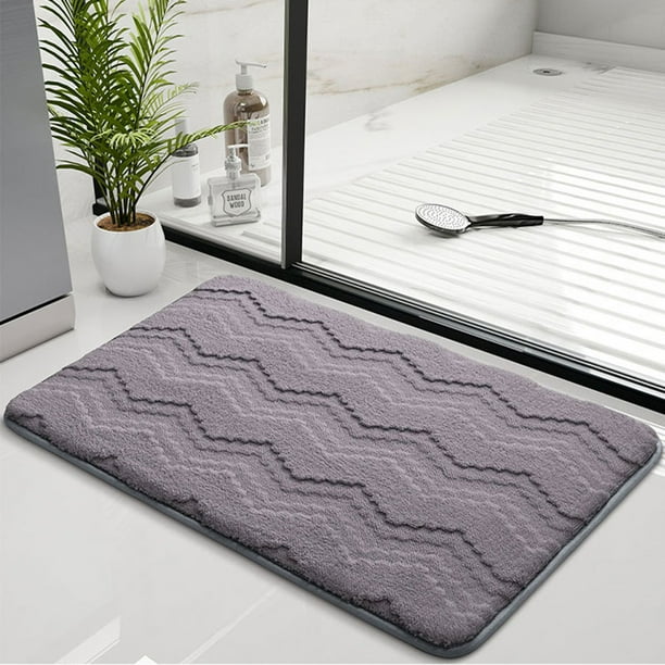Xihbxyly Alfombrilla de Baño Antideslizante de Microfibra Superabsorbente, Suave y Acogedora, Ideal para Baño y Cocina, Decoración Del Hogar, Fácil de Limpiar y Mantener.