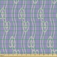 thumbnail image 2 of Abstract Sofa Upholstery Fabric by the Yard, Love Design of Marine Ropes Tied Vertically Hanging in Shape of Hearts, Decorative Fabric for DIY and Home Accents, Lavender Grey Yellow by Ambesonne, 2 of 5