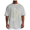 thumbnail image 1 of Xdzjlr T-Shirts pour Hommes Usage Quotidien Col Rond Imprimé Instrument de Musique T-Shirt Tendance Hommes, 1 of 5