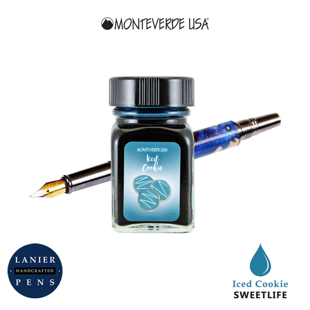 Monteverde G309CK 30 ml Sweet Life Fountain Pen Ink Bottle- Iced Cookies