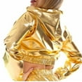 thumbnail image 3 of Edvintorg Streetwear Cropped Sweatshirt For Women Clearance Hot Stamping Patent Leather Hoodies Women Sexy Leak Navel Long Sleeve Hooded Pullover Short Sweatshirt, 3 of 6