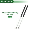 thumbnail image 6 of Unique Bargains 2Pcs 40Ib/180N/18kg 17inch/430mm Lift Supports Struts Gas Spring Black, 6 of 6