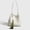 White, variant on Alikpop Elegant Tassel Bucket Tote Bag, Adjustable Dual Straps Casual Shoulder Crossbody Purse for Women, White