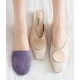 thumbnail image 4 of 5 Pairs Womens Cotton Toe Topper No Show Invisible Half Liner Socks for high heels, 4 of 6