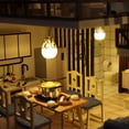 thumbnail image 4 of Casa de en miniatura artesanal con de adorno de muebles LED chino ensamblar rompecabezas para adultos del Salvador Casa de muñecas artesanal, 4 of 9