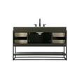 thumbnail image 7 of Elegant Lighting VF29254MMB Caroline 54" Free Standing Single Basin Vanity Set - Brown, 7 of 7