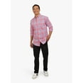 thumbnail image 3 of Chaps Men's and Big Men's Long Sleeve Classic Fit CVC Woven Shirt, Sizes S-3XL, 3 of 7