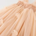 thumbnail image 7 of LIIPEE Girls Dresses Solid Color Sleeveless Butterfly Tulle Ball Gown Sundress Toddler Stylish Birthday Dress,Beige,3-4 Years, 7 of 7