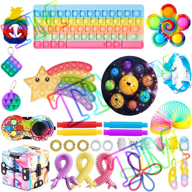 TheFound Sensory Fidget Toys Set 34/37Pcs Stress Relief Anti-Anxiety Toys Kit