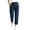 Navy, variant on Hueook Womens Golf Pants Lounge Work S High Waisted Straight Leg Cotton and Linen Pants with Flared Casual Point Pocket Pants Navy M