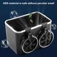 thumbnail image 6 of Car Armrest Storage Box Water Cup Holder 6.8x4.5x4.5" PU Leather Car Seat Organizer, 6 of 7