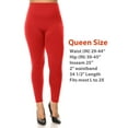 thumbnail image 3 of Women Queen Size Warm Fleece Lined Full Length Leggings Plus Size (L/1X/2X), 3 of 4