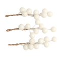 thumbnail image 1 of Piezas de 3 Horquillas para El Cabello de Acebo de Bayas Artificiales Boda Palos de cabellero Blanco Soledad Horquillas de bayas artificiales, 1 of 10