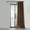 thumbnail image 2 of Copper Brown Grommet Blackout Faux Silk Taffeta Curtain (1 Panel), Copper Brown, 50W X 108L, 2 of 7