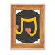 thumbnail image 1 of Adorable corazon en forma de notas musicales Escritorio Marco de fotos de madera Pantalla Imagen Arte Pintura Múltiples conjuntos, 1 of 4