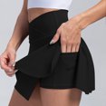 thumbnail image 1 of Womens Short Sleeve Tunic Tops for Leggings Womens 2 In 1 Flowy Running Shorts Black Ripped Shorts Women, 1 of 4