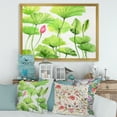 thumbnail image 3 of Designart 'Ancient Pink Lotuses In The Pond VIII' Traditional Framed Art Print, 3 of 4