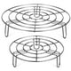 thumbnail image 1 of 2 piezas de rejilla de vapor redonda para enfriar, rejilla de vapor de acero inoxidable, bandeja de vapor, soporte para olla, 1 of 7