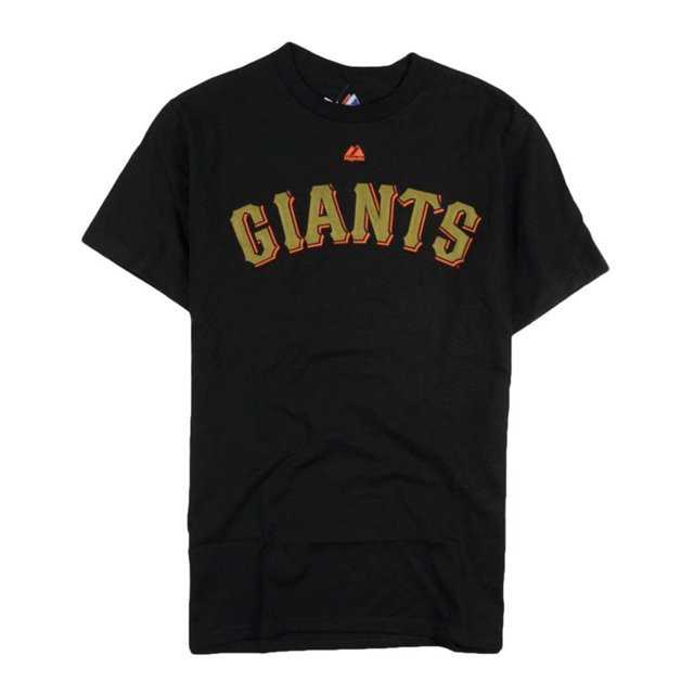 Majestic - Camiseta con gráfico del equipo de la MLB para hombre, color negro, pequeña Majestic Camiseta gráfica