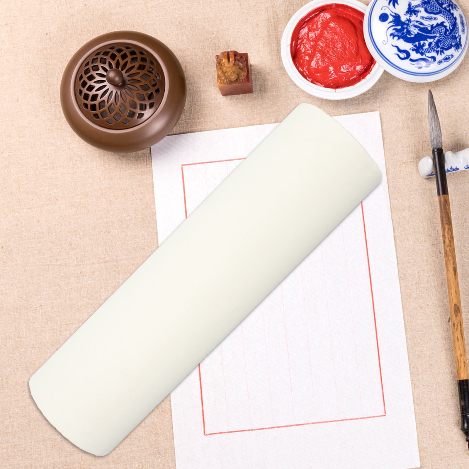 Raindrops MLINS Large Kids Painting Paper Roll, Thick White Drawing & Craft Paper for Art Easel, 35cm x 50m