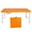 Orange + Iron+Plastic + Garden & Outdoor3, variant on 4ft Light Yellow Portable Folding Table Indoor&Outdoor Maximum Weight 135KG Foldable Table for Camping