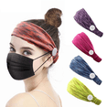 thumbnail image 4 of Diademas con botones Mascarilla para Doctor Enfermera Proteger las orejas Botón de elasticidad Diademas Bandas para el cabello antideslizantes Vhermosa, 4 of 5