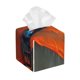 thumbnail image 1 of Fotbe Orange Net Fishing Boat Porta Pañuelos Decorativo de Cuero, Caja Cuadrada Moderna para Pañuelos Faciales, Organizador y Dispensador 5x5x5'', 1 of 7