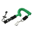 thumbnail image 1 of EeaseCA Elastic Paddle Leash Fishing Rod Safety Cord Tether Hook for Kayak Canoe Inflatable Boat Extended to 155CM (Green), 1 of 7