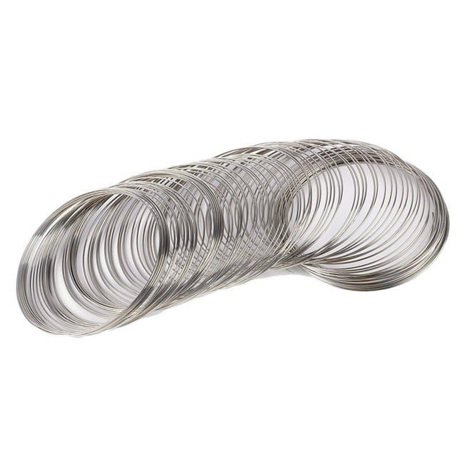 100 Circles Jewelry Wire Bangle Bracelet Making Beading Making Wire Making Wire Wrap DIY Jewellery Making Necklace Memory Cord