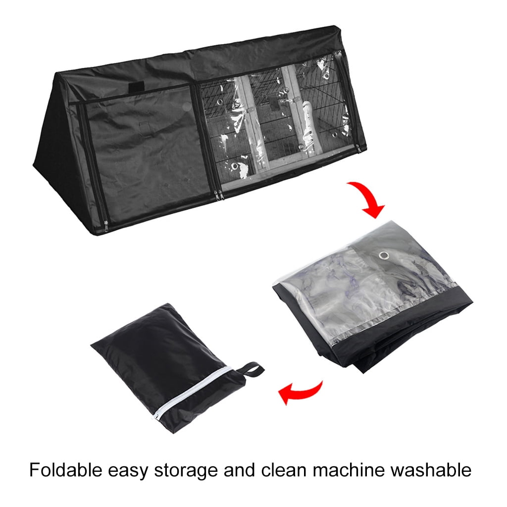 Zeiwohndc Rabbit Hutch Cover for Triangle Hutches Pet Cage Covers for Cold Weather