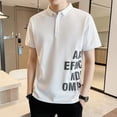 thumbnail image 3 of Camiseta de hombre con cuello, polo estético, camiseta negra, camiseta normal xl, camiseta sexy para hombre, estampado del alfabeto, ropa ajustada para hombre 2024, 3 of 4